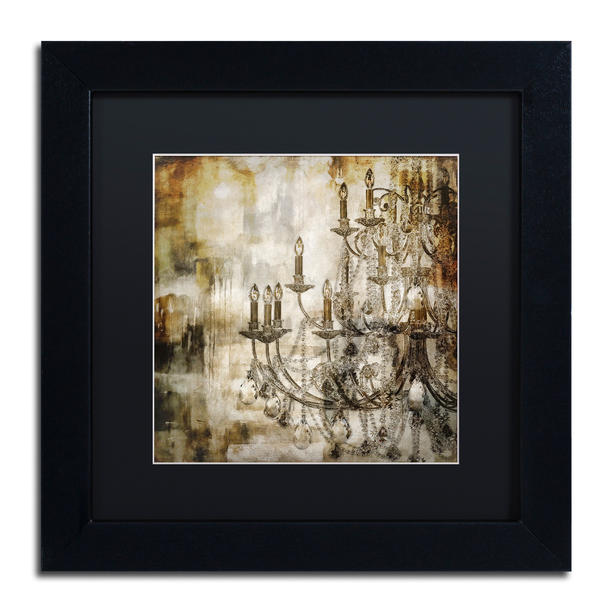 Trademark Fine Art "Lumi?res II" Canvas Art by Color Bakery Black Matte, Black Frame