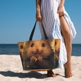 thumbnail image 4 of Yiaed Cute Sunflower Guinea Pig Print Large Capacity Beach Travel Bag - Waterproof Zipper Vacation Tote for Sandproof Storage, and Camping, 4 of 5