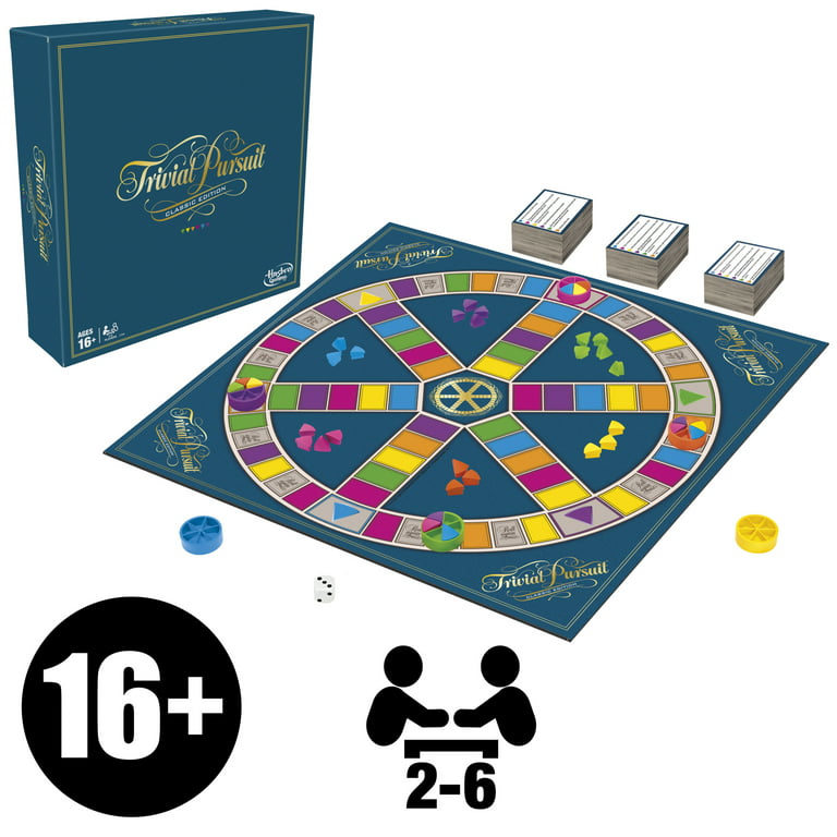 Trivial Pursuit Game: Classic Edition for 2 or more players from Hasbro  Gaming