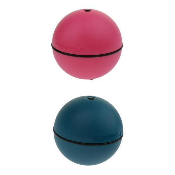 2 Piezas De Juguetes Para Perros, , , Automático, Pelotas Rodantes, Juguete , Azul + Rojo jinwen Bola del juguete del gato del perro
