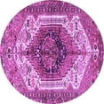 thumbnail image 1 of Ahgly Company Indoor Round Persian Purple Traditional Area Rugs, 5' Round, 1 of 4