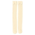 thumbnail image 2 of Jalioing Big Girls Thigh High Stockings Cute Cable Knit Bowknot Long Tube Socks Kids Girls Dress Socks 3-12 Years, 2 of 6
