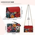 thumbnail image 7 of Pzuqiu Colorful Flower Leather Cross Body Bag Lightness Minimalist Quilted Leather Mini Crossbody Purse for Women Versatile Fashion Practical for Daily Use and Travel, 7 of 7
