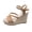Brown, variant on ShiShine Women's Criss Cross Strap Espadrille Wedge Sandals Adjustable Buckle Open Toe Party Shoes