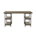 thumbnail image 5 of Reclaimed Wood Desk - 60" Industrial Grey Home Office Desk w/ Shelves. Metal Frame, Large Workspace. Sturdy Design for Home/Office. Engineered Wood., 5 of 7
