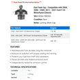 thumbnail image 2 of Fuel Tank Cap - Compatible with 2004, 2006 - 2009, 2011 - 2021 Ford F-53 Motorhome Chassis - Motorad, 2 of 2