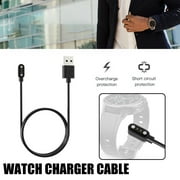 1Pc Black General Smartwatch IP68 Magnetic Suction Charger 2-pin J5K8 ID205L For Uwatch Cable Charging GT