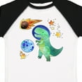 thumbnail image 4 of Inktastic Tyrannosaurus Rex Vs. Meteor Fun Space Dinosaur Boys or Girls Toddler T-Shirt, 4 of 5