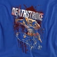 thumbnail image 2 of JLA Blood Splattered Women's T Shirt, Royal, 2X-Large, 2 of 6