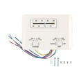 thumbnail image 1 of Termostato para autocaravanas, termostato para aire acondicionado de autocaravanas, 6 cables, reemplazo de pared, calefacción/refrigeración Blanco, 1 of 9