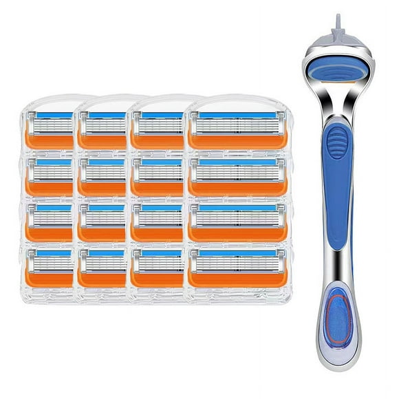 Five Layer Manual Razor Blade, Orange, Men's Razor, Shaving More Comfortable, Razor Blade Replacement