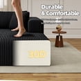 thumbnail image 2 of 80.3" Oversized Double Lounge Chaise, Boneless Lounge Sofa Bed with 4 Pillows Cloud Loveseat Sleeper Couch for Indoor Living Room, 2 of 9
