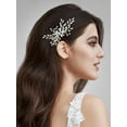 thumbnail image 4 of Bride Silver Wedding Hair Comb Crystal Hair Accessories with Rhinestone Bridal Hair Clip Sparkly Hair Piece Gem Hair Accessories for Women and Girls, 4 of 4