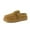 Chestnut, variant on Cushionaire Origin Genuine Suede Mule Clogs for Women, Cozy Slip-On Moc Toe Loafer with Buckle and Faux Fur Cushioned Footbed