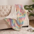 thumbnail image 3 of Noahas Ultra Plush Rainbow Blanket For Couch Bed Sofa Girls Kids , 60"x80", 3 of 7