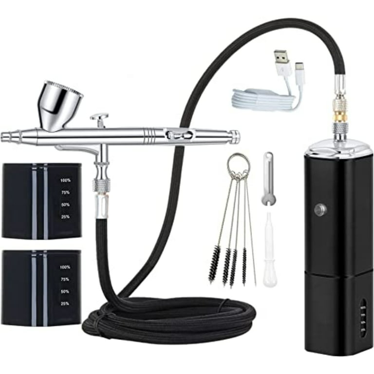 PEACNNG Airbrush Kit with Compressor, Cordless Portable Airbrush