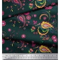thumbnail image 1 of Soimoi Poly Georgette Fabric Floral & Paisley Printed Fabric 1 Yard 52 Inch Wide, 1 of 5