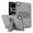 Gray, variant on ELEHOLD Rugged Case for iPad Pro 13 2024/2025, Luxury Quilted Shockproof Case with Multi-Angle Kickstand, Raised Edge Protection,Blue