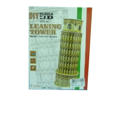 Mini Tower Collection - 8-Piece Leaning Tower Mini 3D Puzzle Building Toy Brain Teaser