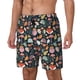 thumbnail image 1 of Balery Autumn Fox Owl Bañador para hombre, shorts de playa de secado rápido con entrepierna y forro de compresión-X-Large, 1 of 6