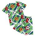 thumbnail image 4 of CAICJ98 Toddler Boys Summer Clothes 2T 3T 4T 5T Kids 2-12 Years Boys Short Sleeve Dinosaur Print T-Shirt Tops Print Shorts Set 2Pcs Casual Toddler Boys Outfits (Green,7-8 Years）, 4 of 6
