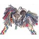 thumbnail image 3 of Bird Rope Swing Toy Colorful Cotton Perch for Parrots Budgie Parakeet Cockatiel Conure Finch Lovebird, 3 of 5