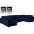 thumbnail image 1 of Meridian Furniture Julia Navy Velvet Modular Sectional (6 Boxes), 1 of 2