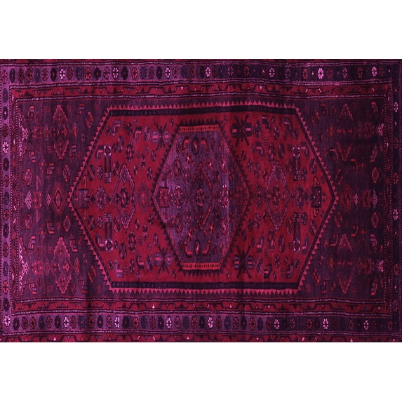 Ahgly Company Indoor Rectangle Persian Pink Traditional Area Rugs, 4' x 6'
