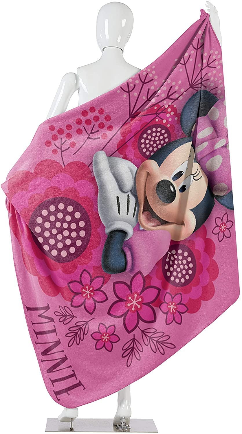 Disney Minnie Mouse Throw Blanket, So Many Bows, 45x60, Multicolor, 100% Polyester, 1 Each