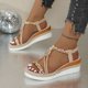 thumbnail image 5 of WILLBEST Sandalias Casuales Para Mujer, Cómodas, Informales, Para Caminar En La Playa, Transpirables, Con Punta Abierta Y Tacón De Cuña Para Uso Diario, Primavera, Verano Y Otoño., 5 of 5