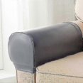 thumbnail image 4 of unique 2 Pcs Pu Leather Sofa Armrest Covers Protectors Stretch Waterproof For Couch Chair, 4 of 5
