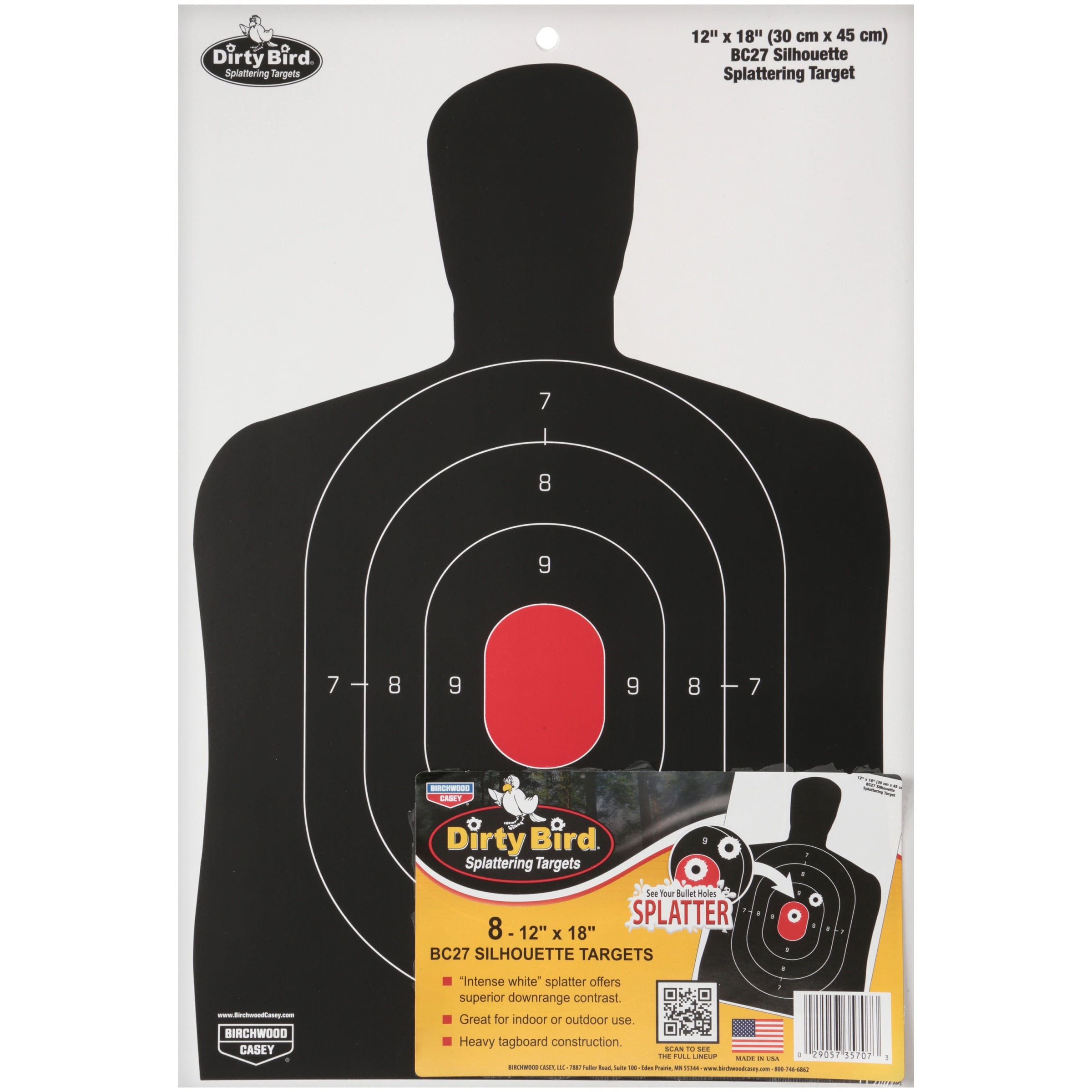 Birchwood Casey Dirty Bird Bc27 Shadow 12 X 18 Target 8 Birchwood Casey Dirty Bird Bc27 Shadow 12 X 18 Target 8 Pack Com