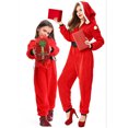 thumbnail image 6 of Santa Tween Outfit Long Sleeve Hooded Jumpsuit Xmas Outfits Set Baby Christmas Clothes Party Outfit 10-12 Years, 6 of 8