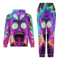 thumbnail image 2 of Rick And Morty Unisex Adult Sweatsuits Hoodie & Sweatpants Long Sleeve Hooded Sweatshirt Matching Joggers Tracksuit Sets 2XL, 2 of 9