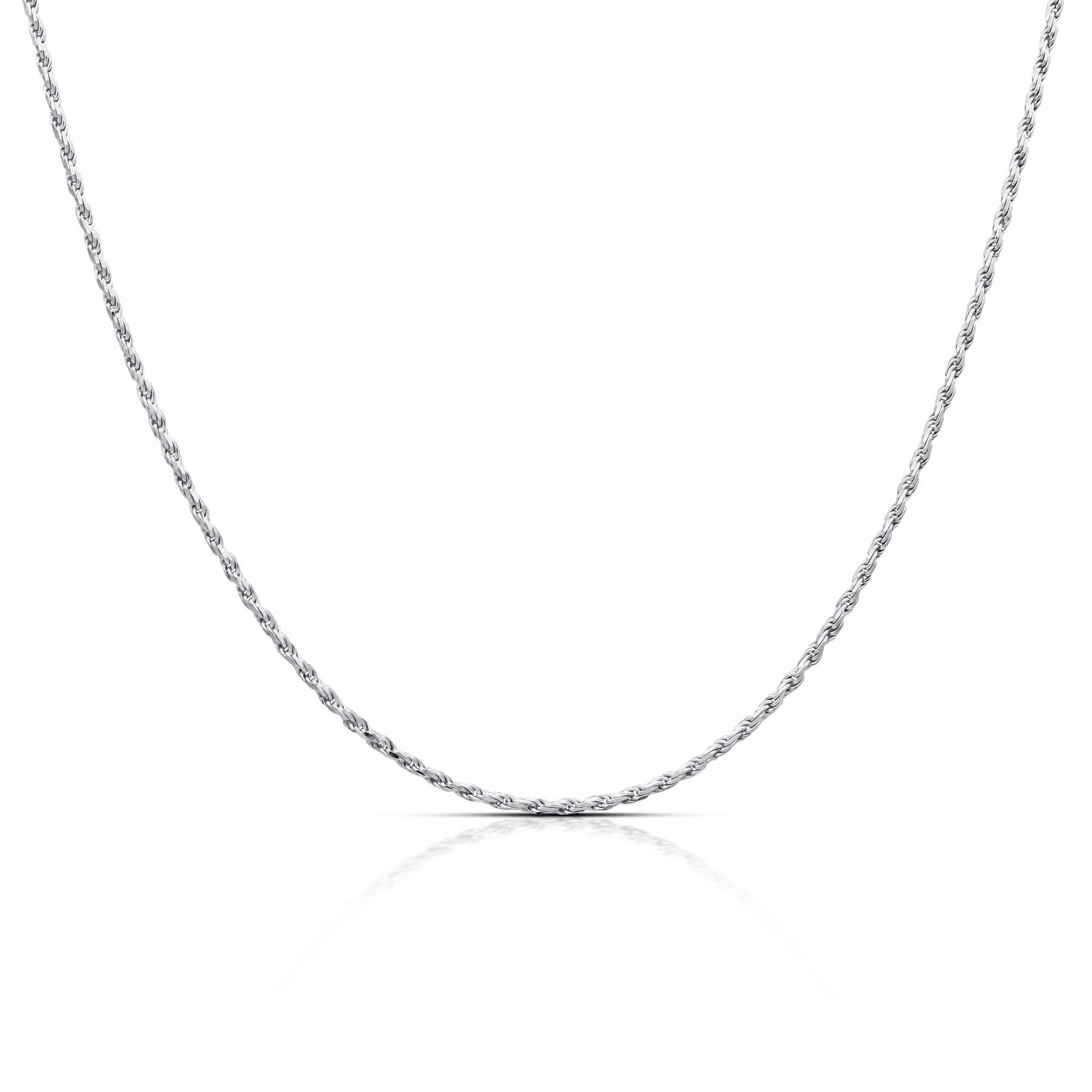 Rope Chain Necklace Italian 14 inch 