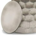 thumbnail image 6 of Allora 17" Contemporary Metal Storage End Table in Antique Silver, 6 of 7