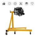 thumbnail image 5 of Miumaeov 360 Degree Rotating Engine Stand Auto Repair Rebuild Steel Engine Stand Folding Motor Hoist Dolly Mover Jack with Wheels 2000 LB Capacity Yellow, 5 of 15