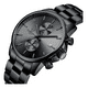 thumbnail image 1 of Reloj Cronógrafo De Cuarzo De Acero Inoxidable Para Hombre Fondo Xtellar negro, 1 of 3