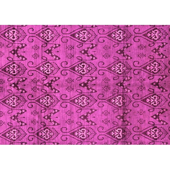 Ahgly Company Indoor Rectangle Abstract Pink Modern Area Rugs, 8' x 12'