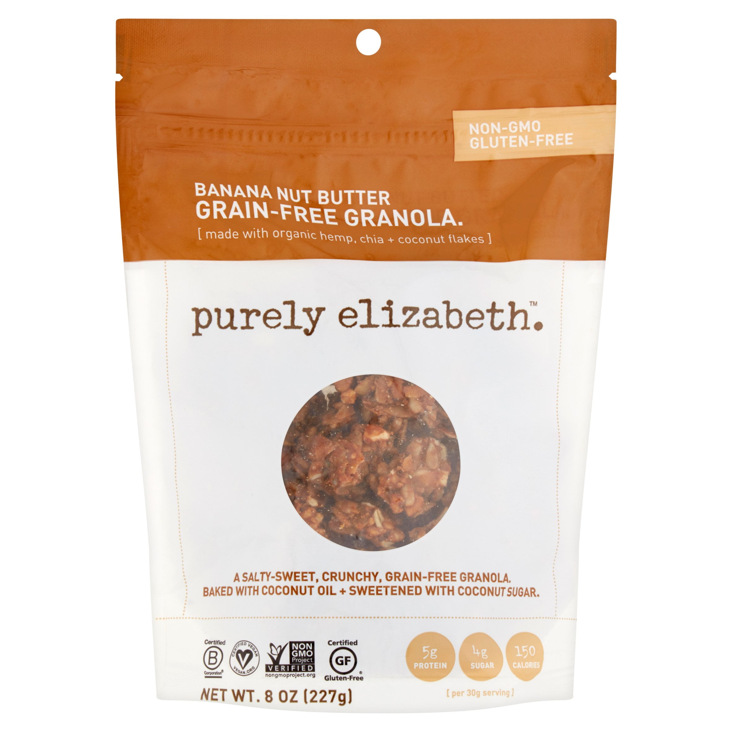 Purely Elizabeth Banana Nut Butter GrainFree Granola, 8 oz