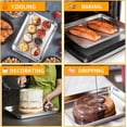 thumbnail image 6 of Baking Sheet Set of 4, Stainless Steel Cookie Sheets for Baking, 0.8mm Heavy Duty Nonstick Baking Pans, 9/10/12/16 Inch Baking Trays for Oven, Non Toxic & Mirror Finish & Easy Clean, 6 of 7