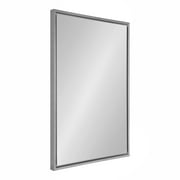 Kate and Laurel Evans Modern Framed Floating Wall Mirror, 24" x 36", Silver, Contemporary Chic Accent Mirror