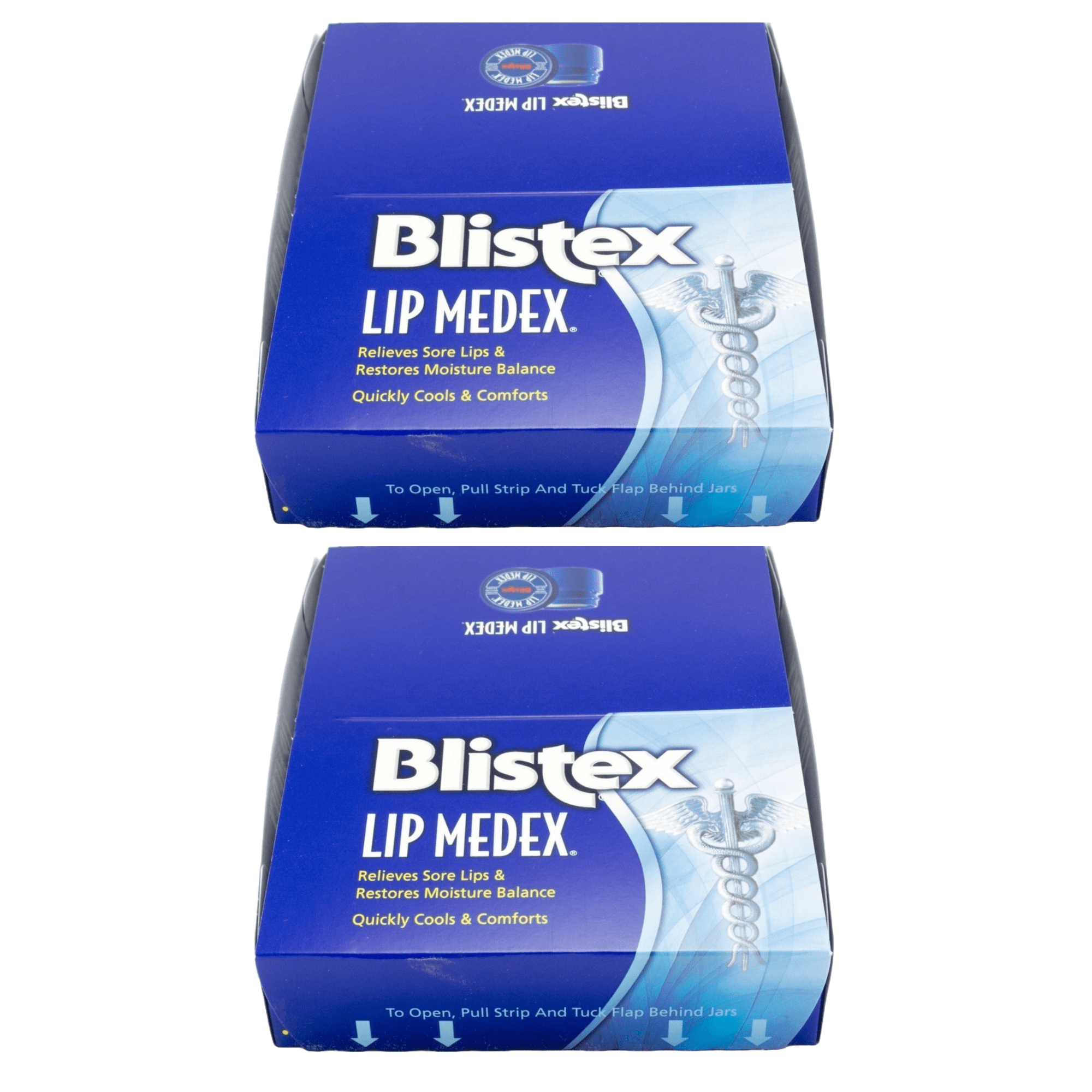 Blistex Lip Medex Cooling Relief for Sore Lips & Moisture 0.25 oz Each (24 SEALED JARS) 2 BOXES