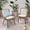 Light Brown, variant on Chic Grey Iron Frame Chairs With Woven Detail And Comfortable Padding Club Chair Legs Water- Seat Cushion