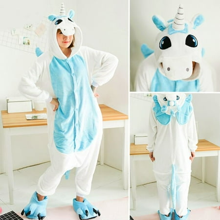 

CoCopeanut Unicorn Panda Totoro Pajamas Stitch Adult Animal Onesies Women Men Couple 2020 Winter Pajamas Suit Cat Sleepwear Flannel Pijamas