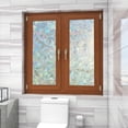 thumbnail image 6 of 119 Inch Bathroom Window Privacy Film, Bathroom Privacy Window Film See out Not In, Rainbow Window Film, Removable Stained Glass Sticker, Heat Control Window Cling for Bathroom Home Decor, 6 of 8