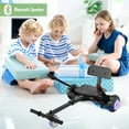 thumbnail image 4 of SISIGAD Hoverboard with Seat Attachment Combo, 6.5" Two-Wheel Hoverboards with Bluetooth Speaker, Self Balancing Scooter for Kids Gift (Include Go-Kart), 4 of 7