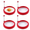 thumbnail image 1 of Silicone Egg Ring,Pancake Breakfast Sandwiches,Omelets and Nonstick Mold Ring Round(4-pack), 1 of 6