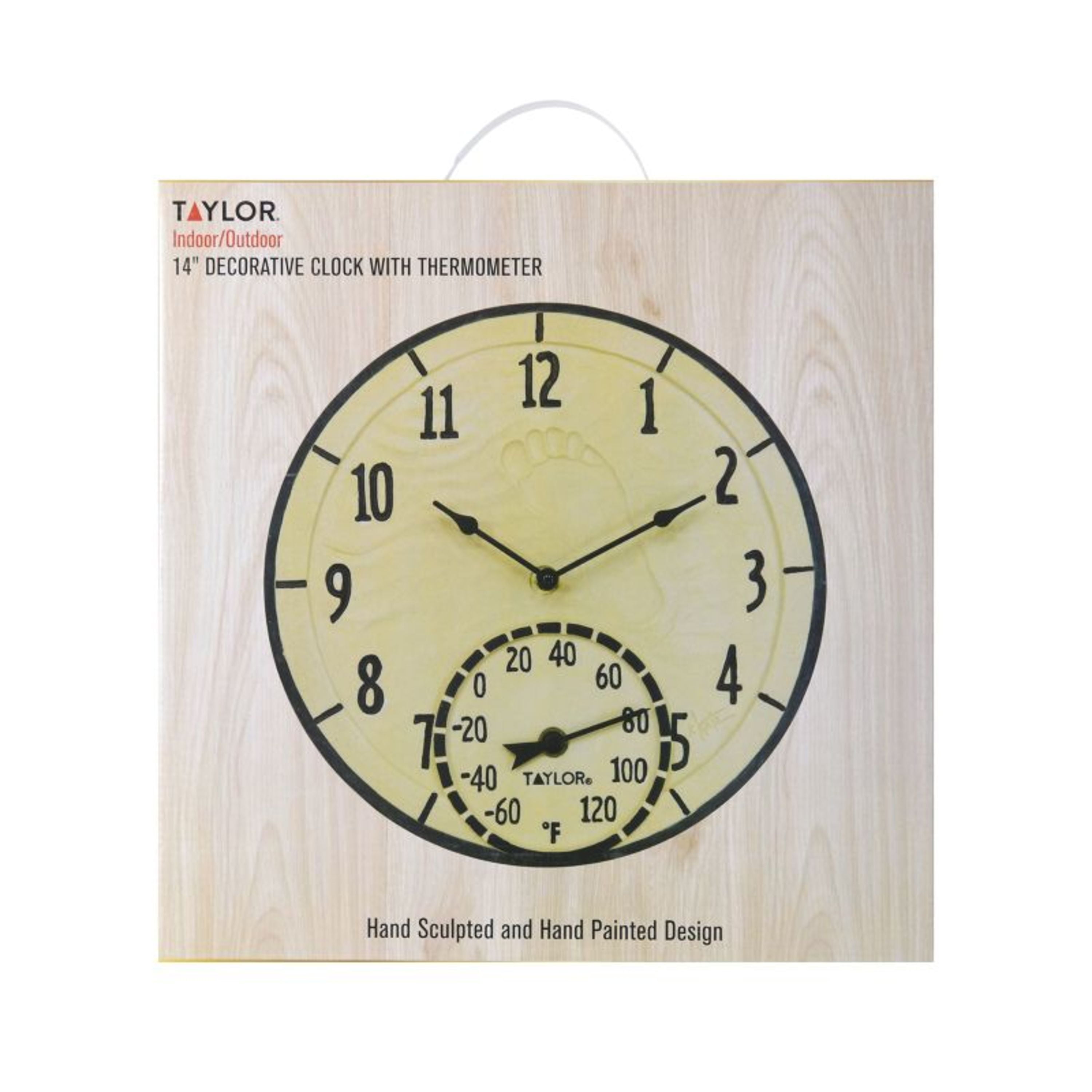 Taylor 5265191 Digital Wall Clock with Thermometer and Calendar