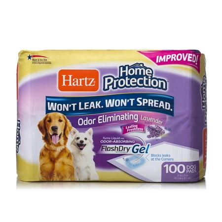 Hartz Home Protection Odor-Eliminating Dog Pads, 21 in x 21